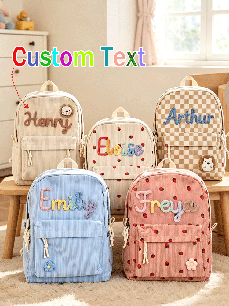 Embroidery Name - [Op maat gemaakt] Gepersonaliseerde rugzak voor