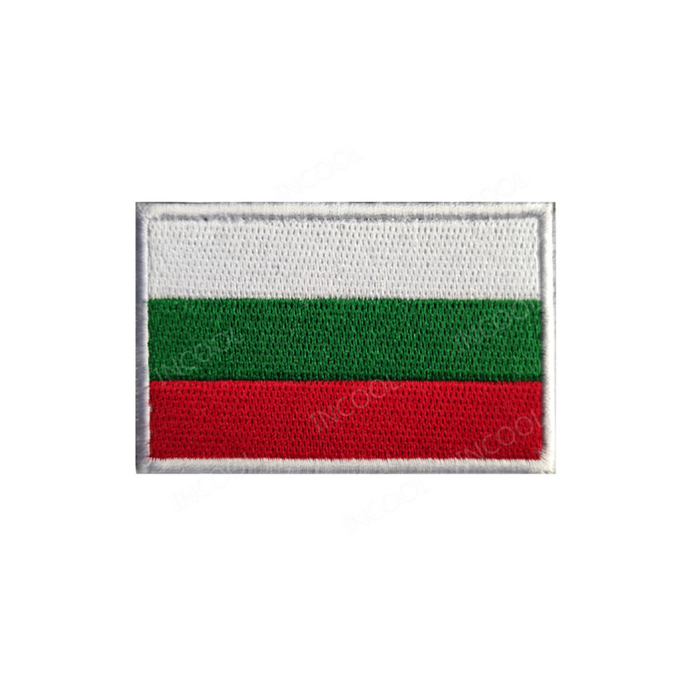 Embroidery Uk - Geborduurde patches Bulgarije vlag patch geappliceerde
