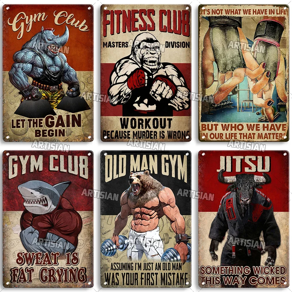 Embroidery Writing - Oudere Mannen Gym Club Inspirerende Zin