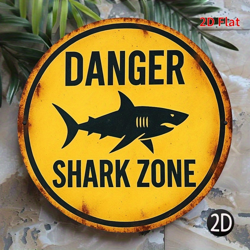 Embroidery Writing - 2D metalen bord met waarschuwing voor