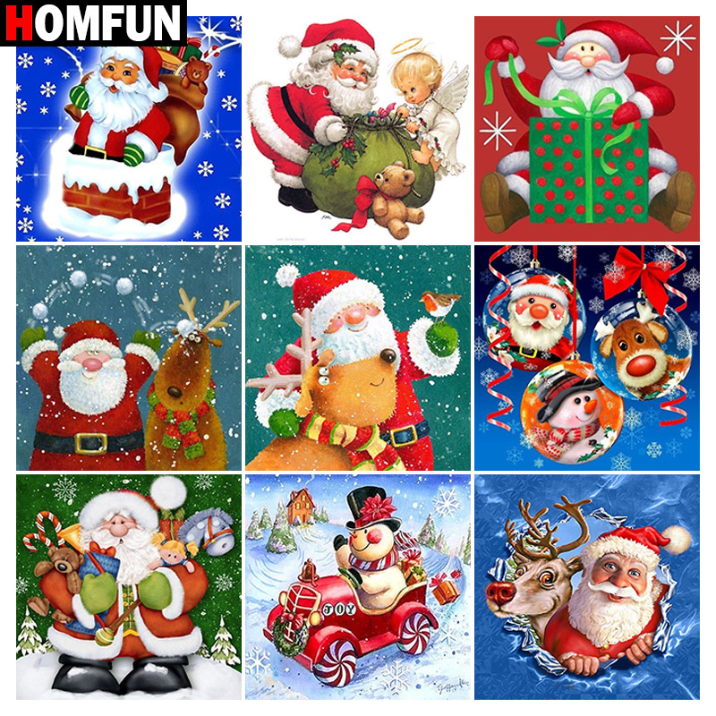Embroidery Cross Stitch Patterns - HOMFUN Diamant Schilderij Volledige Vierkante/Ronde Diamant