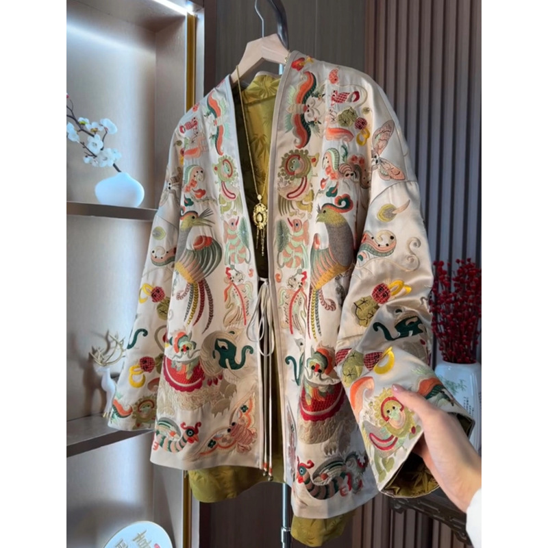 Embroidery Style - Nieuwe Chinese stijl kimono vest jas