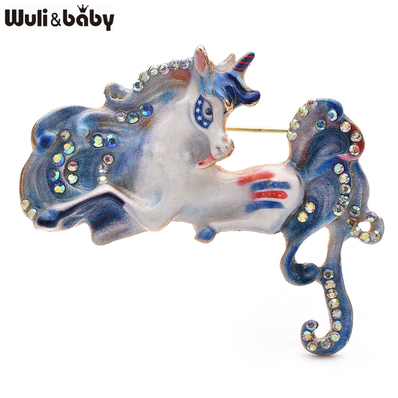 Embroidery Unicorn - Wuli & baby Mooie Emaille Paard