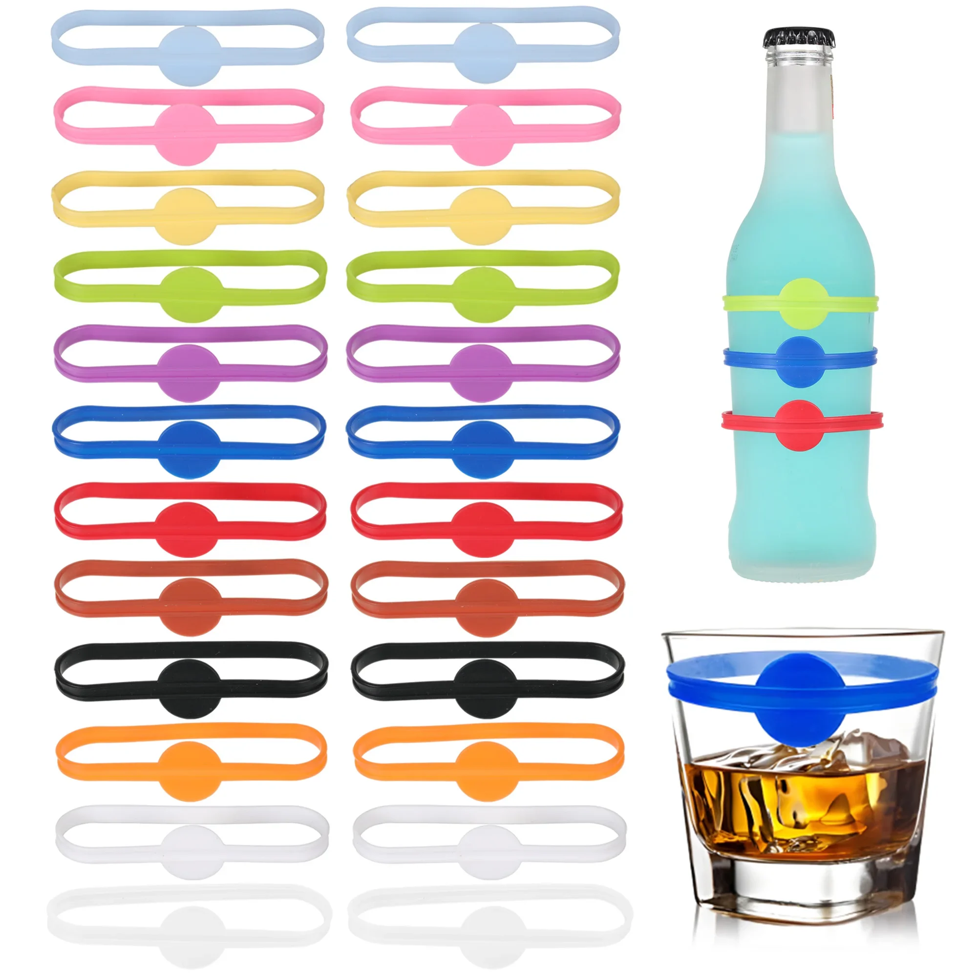 Embroidery Writing - 24 stks Wijn Etiketten Glazen Drinken