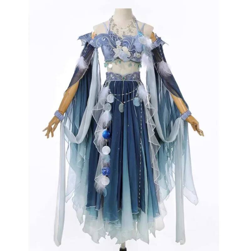Exotische blauwe jurk met zwar - Embroidery Style recensie en prijs
