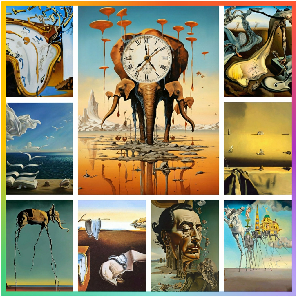 Surrealisme Beroemd kunstwerk  - Embroidery Cross Stitch Patterns recensie en prijs