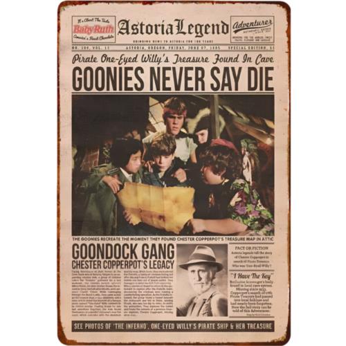 Vintage Goonies Never Say Die  - Embroidery Writing recensie en prijs