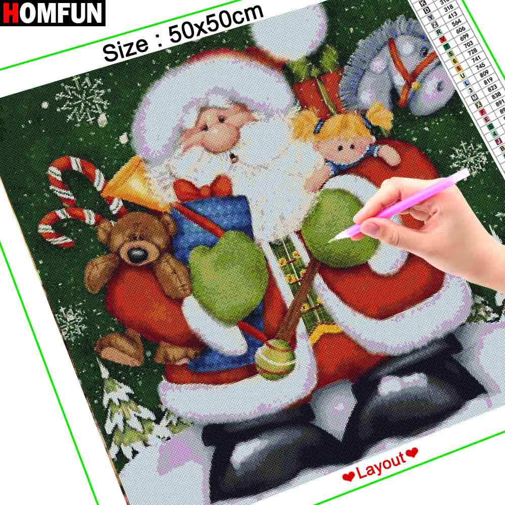 HOMFUN Diamant Schilderij Voll - Embroidery Cross Stitch Patterns recensie en prijs