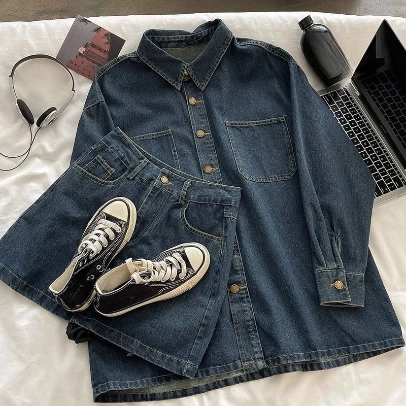Y2K Denim Rok Set: Vintage Jap - Embroidery Style recensie en prijs