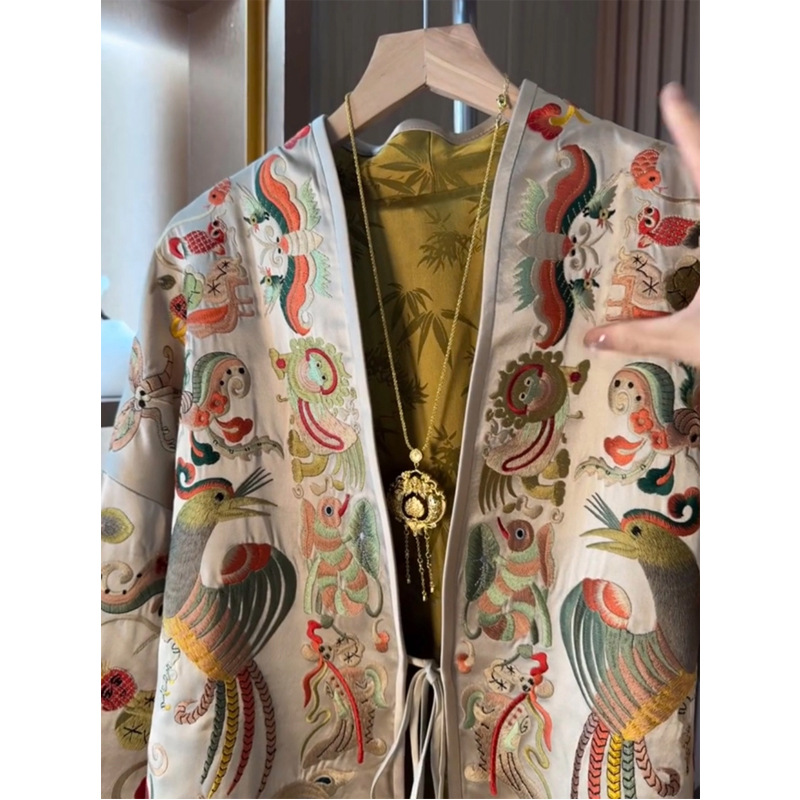 Nieuwe Chinese stijl kimono ve - Embroidery Style recensie en prijs