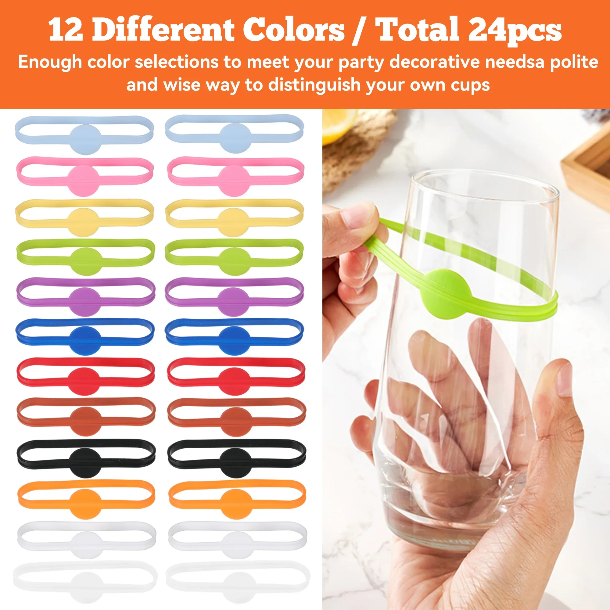 24 stks Wijn Etiketten Glazen  - Embroidery Writing recensie en prijs